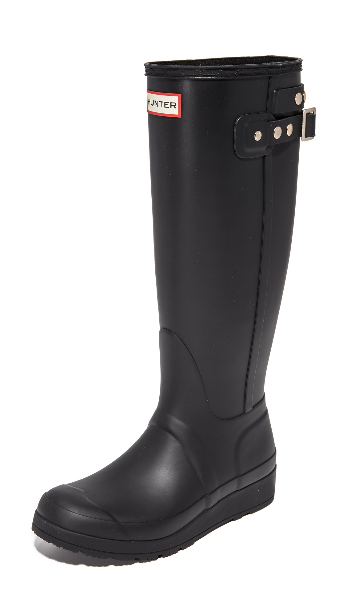 Hunter Women's Original Tall Rain Boot, Black, 10 M