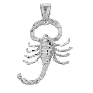 925 sterling silver stunning scorpio zodiac charm scorpion pendant