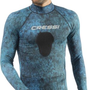 Cressi Hunter Rash Guard, camo blue, XL