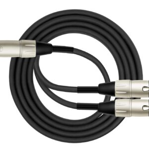 Kirlin Cable Y-301-06 - 6 Feet - XLR Male to Dual XLR Female Y-Cable