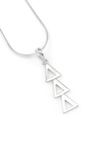 the collegiate standard delta delta delta sterling silver lavaliere pendant