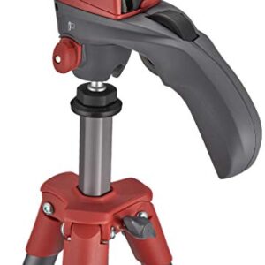 Manfrotto Compact Action Aluminium Tripod with Hybrid Head - Red