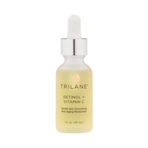 Trilane Retinol + Vitamin C with Squalane, Visibly Reduces the Signs of Aging for Softer, Smoother, More Radiant Skin with Zero Irritation, 1 fl. oz.