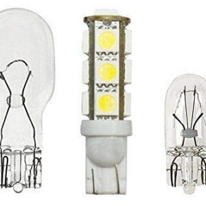 Sago 10 Pack, Wedge T10-T5 1w Bulb 360deg LED Extra bright for Malibu 12v Dc Landscape Light-13 SMD- pure White