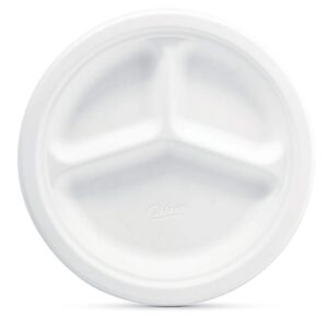 Chinet 10-3/8 Dinner Compartment Plates - 165 Count