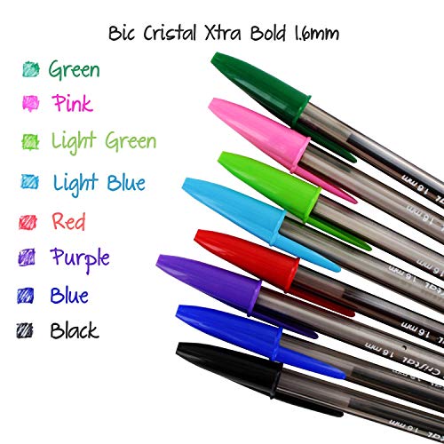 BIC Usa Inc BICMSBAP81 19627 Cristal Xtra Bold Pack Of 8