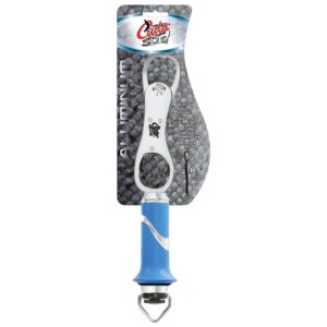 CUDA 11.5" Grip & Scale | Durable For Saltwater and Freshwater Use Up to 50 LBS Fish Scales with Non-Slip Scale Pattern Grip & Stainless Steel Jaws | Lanyard Included