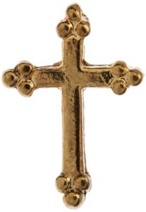 cathedral art (abbey & ca gift budded cross inspirational lapel pin, one size, multicolor