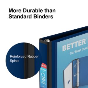 Staples Better 1.5-Inch 3-Ring View Binder, Blue (13400)