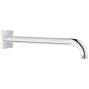 grohe 27489000 rainshower 12 in. shower arm with square flange, starlight chrome