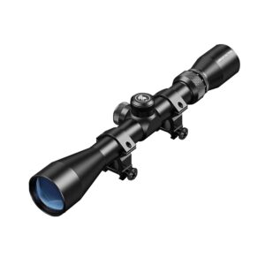 lancer tactical airgun airsoft scope: 3-9x40 rifle scope with fast focus eyepiece and reticle crosshair for accurate shooting w/mil-dot 3" eye relief - 40mm