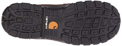 Carhartt mens 8" Rugged Flex Insulated Waterproof Breathable Safety Toe Leather Work Boot Cmf8389 Construction Shoe, Brown, 10.5 US