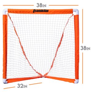 Franklin Sports Youth Lacrosse Goal - Small Kids Lacrosse Net - Portable Lax Mini Box Goal - Backyard Goal for Youth Lacrosse - 38" x 38"