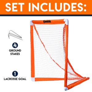 Franklin Sports Youth Lacrosse Goal - Small Kids Lacrosse Net - Portable Lax Mini Box Goal - Backyard Goal for Youth Lacrosse - 38" x 38"