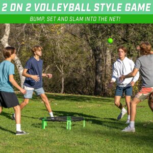 GoSports Slammo Game Set (Includes 3 Balls, Carrying Case and Rules) - Outdoor Lawn, Beach & Tailgating Roundnet Game for Kids, Teens & Adults