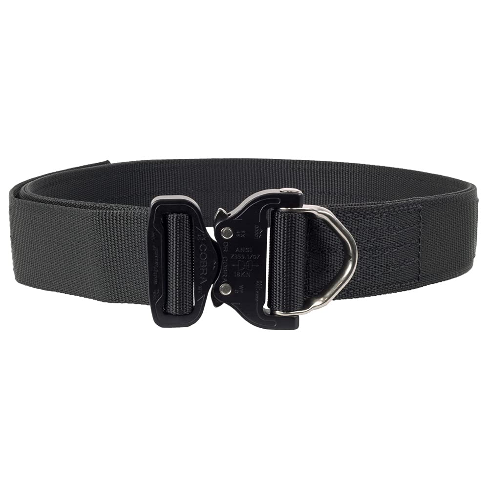 Elite Survival Systems Cobra Rigger's Belt with D Ring Buckle (Black, Large)