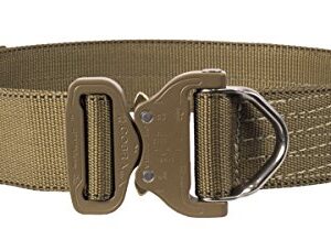 Elite Survival Systems Cobra Rigger's Belt with D Ring Buckle (Coyote Tan, Medium)