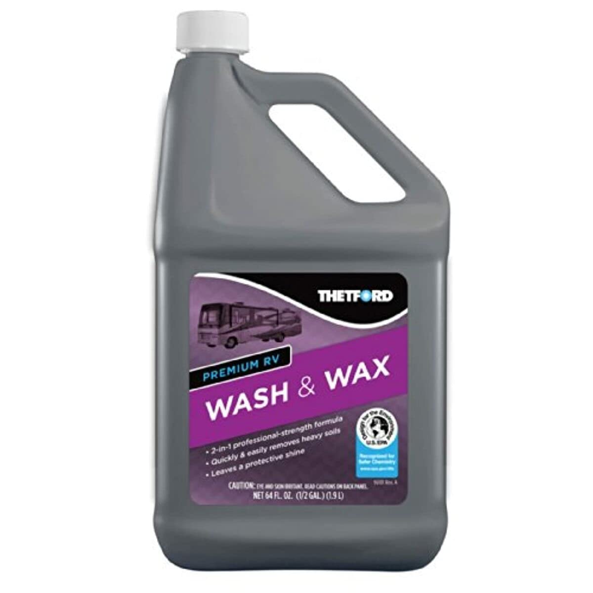 Thetford Premium RV Wash and Wax, Detergent and Wax for RVs / Boats / Trucks / Cars - 64 oz - Thetford 96014