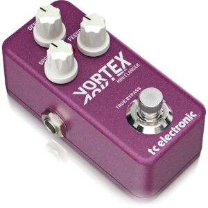 TC Electronic VORTEX MINI FLANGER Ultra-Compact Flanger Pedal with Built-In TonePrint Technology