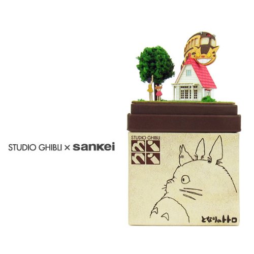 Cat Bus and Studio Ghibli Mini Kusakabe House Mp07-02 (Paper Craft) by Totoro