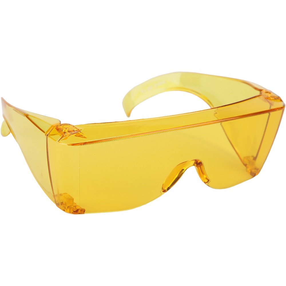 Home-X Wrap Around Sunglasses, Perfect for Added Sun Protection, Yellow