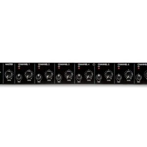 ART MX821S Eight Channel Mic/Line Mixer with Stereo Outputs, MultiColored