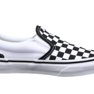 Vans Kids Classic Slip-On (Checkerboard) Black/True White VN000ZBU5GU Size 10.5