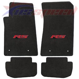 fits 2010-2015 camaro floor mats ebony with rs logo 4pc