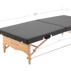 Sierra Comfort Low-Level Massage Table, Black