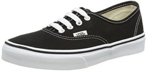 vans kids authentic black/true white skate shoe 13.5 kids us