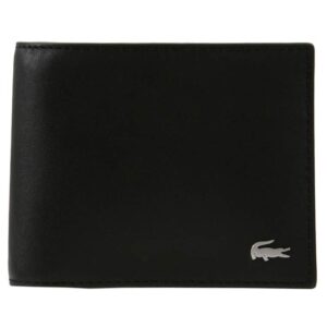 Lacoste NH1115FG000 Mens Fitzgerald Small Billfold Wallet Wallet, Black, One Size