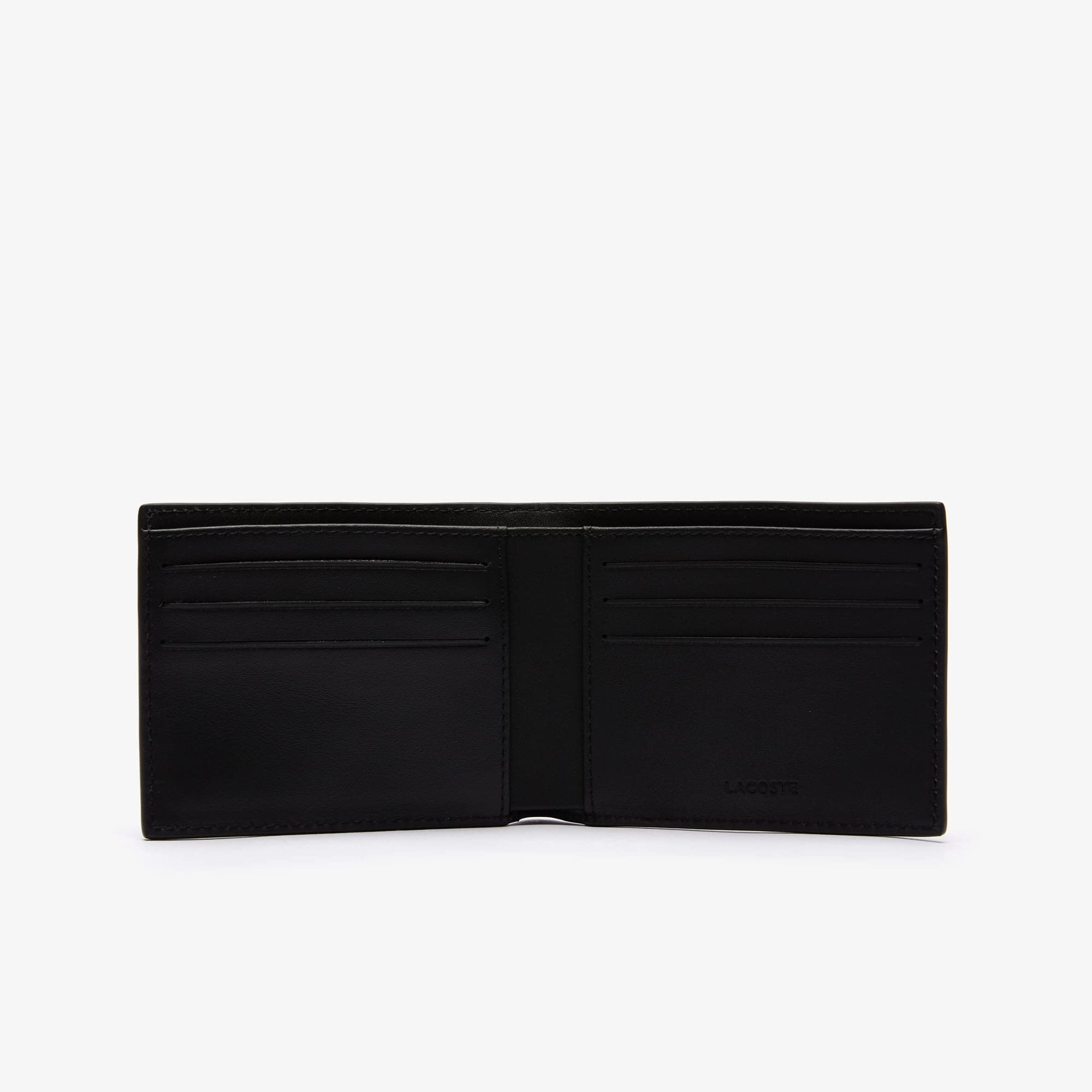 Lacoste NH1115FG000 Mens Fitzgerald Small Billfold Wallet Wallet, Black, One Size