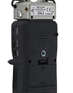 Zoom H5 4-Track Portable Recorder for Audio for Video, Music, and Podcasting, Stereo Microphones, 2 XLR/TRS Inputs, USB Audio Interface, Battery Powered