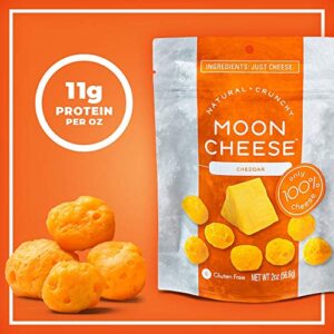 Moon Cheese - 100% Natural Cheese Snack - Cheddar - 2 oz, 10 ounce (pack of 1)