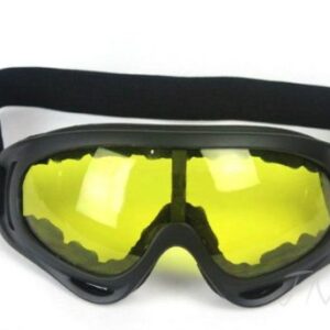 4 Goggles/Lot - Black + Clear + Amber + Yellow Multi Use Motorcycle Riding Snowboard Airsoft Protective Goggles Safety Glasses Sport Ski Airsoft Paintball