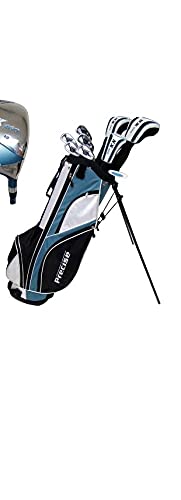 Precise Deluxe Women's Petite Complete Set (Blue), Graphite Hybrids with Steel Irons, Right Hand, Regular