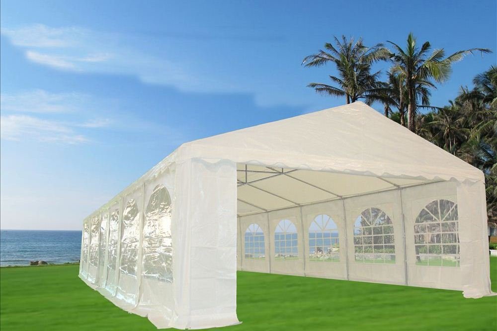 Delta 40'x20' Fire Retardant (FR) PVC Party Tent,Wedding Tent Canopy,Outdoor Event Shelter,Garden Gazebo,with Waterproof Top,Galvanized Steel Poles,Carry Bags