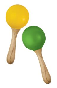 green tones 3765 egg shaker handle maracas, inch