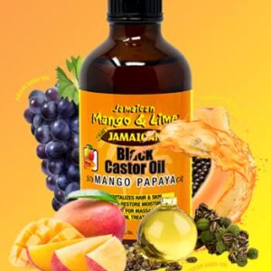 Jamaican Mango & Lime Black Castor Oil (Mango Papaya) 4oz