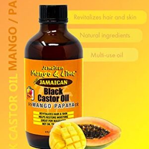 Jamaican Mango & Lime Black Castor Oil (Mango Papaya) 4oz