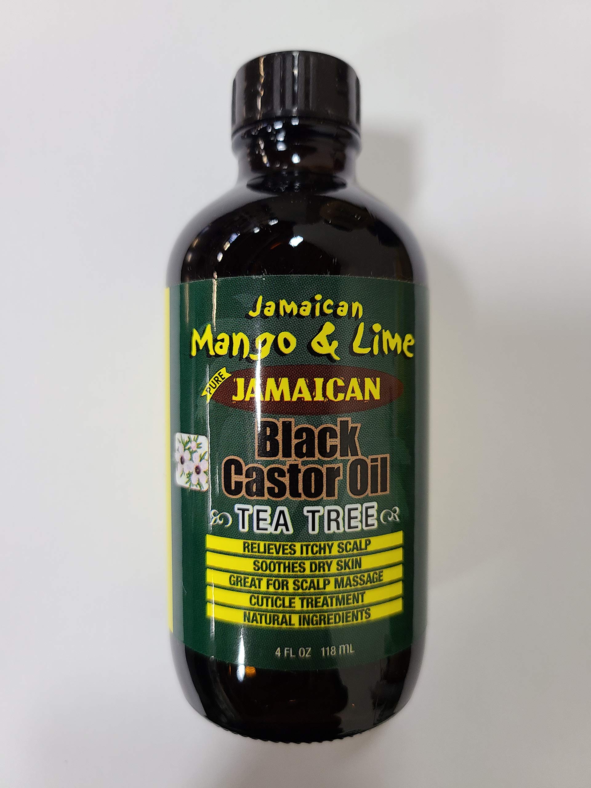 Jamaican Mango & Lime Tea Tree Black Castor Oil 4 oz