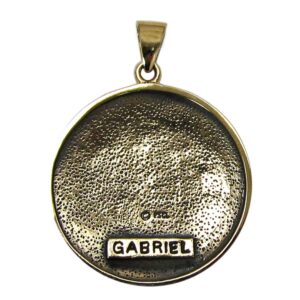 Moonlight Mysteries Bronze Sigil of Archangel Gabriel Talisman Necklace