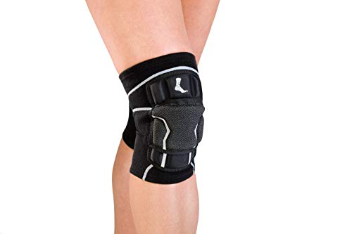 MUELLER Sports Medicine Elite Volleyball Knee Pads with Kevlar, Pair, MD, Black