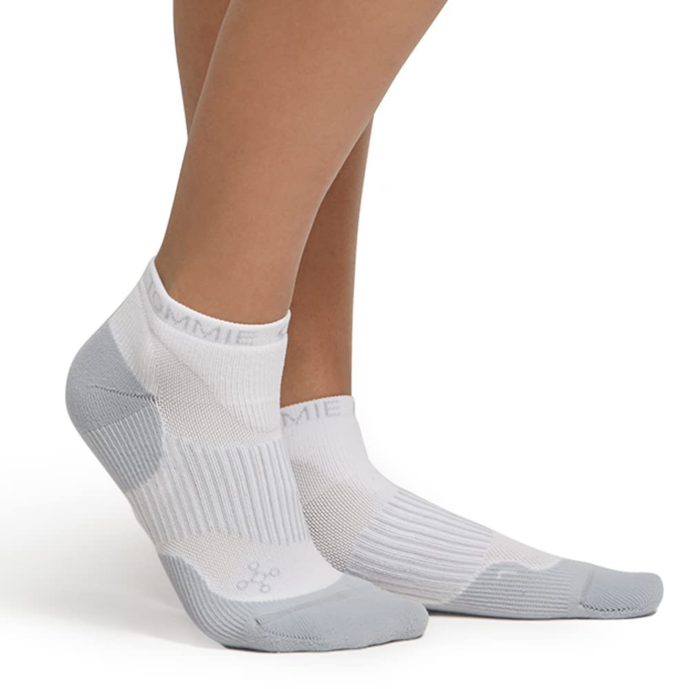 Tommie Copper - Men's Performance Compression Ankle Socks - White - 9-11.5