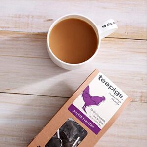 teapigs English Breakfast Black Tea, 50 Count, Biodegradable Tea Bags, Assam, Ceylon & Rwandan Tea Blend