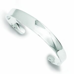 FJC Finejewelers Sterling Silver 10mm Cuff Bangle