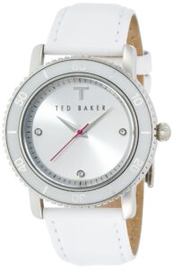 ted baker women's te2109 smart casual three-hand leather watch