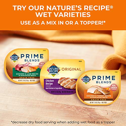 Nature’s Recipe Grain Free Small Breed Chicken, Sweet Potato & Pumpkin Recipe Dry Dog Food, 12 lb. Bag