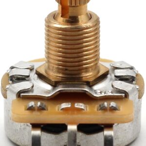 CTS 500k pot, 500k potentiometer guitar potentiometer for volume and tone, short Split Shaft Audio Taper Pots - Set of Four (4X) - 10% Tolerance - TAOT The Art Of Tone