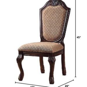 ACME Chateau De Ville Side Chair (Set-2) - 64077 - Espresso